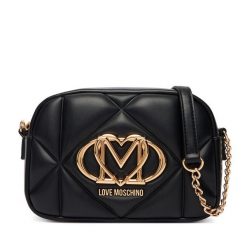 Torebka LOVE MOSCHINO. Czarne listonoszki damskie Love Moschino, bez wzorów, bez dodatków. Za 879.99 zł.