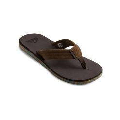 Sandały dla Mężczyzn CARVER SUEDE RECYCLED. Brązowe sandały męskie Quiksilver, z gumy, bez zapięcia. Za 159.99 zł.