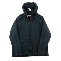 Second life - Nike bluza męska z kapturem rozpinana na całej długości - Jak nowy. Czarne bluzy męskie Nike, m, bez wzorów, z tkaniny, z kapturem. Za 149.06 zł.