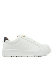 Tommy Hilfiger Sneakersy Low Cut Lace-Up Sneaker T3X9-33857-1355 S Biały. Białe trampki i tenisówki chłopięce Tommy Hilfiger, bez wzorów, ze skóry, bez zapięcia. Za 239.99 zł.