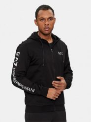 EA7 Emporio Armani Bluza 7M000568 AF13512 MC001 Czarny Regular Fit. Czarne bluzy męskie EA7 Emporio Armani, m, bez wzorów, z bawełny, bez kaptura. Za 389.99 zł.