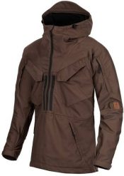 Kurtka męska Helikon-Tex Kurtka Anorak PILGRIM® - Earth Brown / Czarna A. Brązowe kurtki męskie HELIKON-TEX, m, bez wzorów, bez kaptura. Za 278.32 zł.