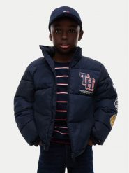 Tommy Hilfiger Kurtka przejściowa KB0KB10616 Granatowy Regular Fit. Niebieskie kurtki i płaszcze dla chłopców Tommy Hilfiger, bez wzorów, bez kaptura. Za 799.99 zł.