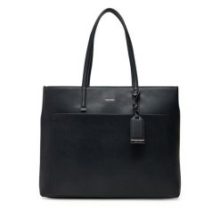 Torebka Calvin Klein. Czarne torebki shopper damskie Calvin Klein, bez wzorów, klasyczne, bez dodatków. Za 349.99 zł.