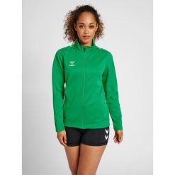 Bluza sportowa damska Hummel half zip Core XK. Zielone bluzy damskie Hummel, xs, bez wzorów, z dresówki, bez kaptura, do piłki ręcznej. Za 202.00 zł.