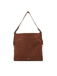 JENNY Torebka C-JNY-M-019-08 Brązowy. Brązowe torebki do ręki damskie Jenny, bez wzorów, z materiału, bez dodatków. Za 159.99 zł.