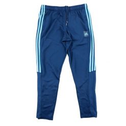 Spodnie dresowe męskie Adidas. Niebieskie spodnie sportowe męskie Adidas, l, bez wzorów, z dresówki, do biegania. Za 85.16 zł.