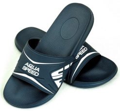 Klapki basenowe męskie Aqua Speed Dakota. Niebieskie klapki męskie Aqua-Speed, z materiału. Za 64.99 zł.
