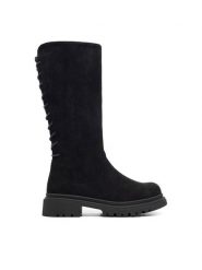 DeeZee Kozaki CS5819-24 Czarny. Czarne buty zimowe dziewczęce DeeZee, bez wzorów, z materiału, bez zapięcia. Za 159.99 zł.