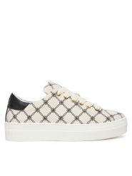 Elisabetta Franchi Sneakersy F4A9E0245 257 S Beżowy. Brązowe buty sportowe dziewczęce Elisabetta Franchi, bez wzorów, z materiału, bez zapięcia. Za 539.99 zł.