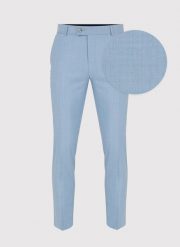 PAKO LORENTE – Błękitne męskie spodnie garniturowe. Niebieskie eleganckie spodnie męskie Pako Lorente, m, bez wzorów, z wełny. Za 799.99 zł.
