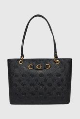 GUESS Czarna torebka Izzy Peony Noel. Czarne torebki do ręki damskie Guess, z aplikacjami, bez dodatków. W wyprzedaży za 567.99 zł.