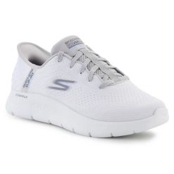Buty Skechers Go Walk Flex-New World 216505-WGY białe. Białe obuwie sportowe damskie bez wzorów, na fitness i siłownię. Za 544.84 zł.