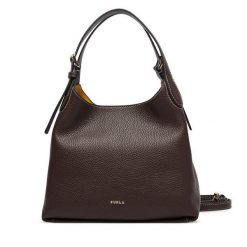 Torebka Furla. Brązowe torebki do ręki damskie Furla, bez wzorów, klasyczne, bez dodatków. Za 2,019.00 zł.