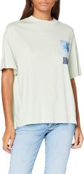 LEE OVERSIZED TEE DAMSKI T-SHIRT KOSZULKA BOYFRIEND FIT SUMMER GREEN L41SBYNK 112109155. Zielone t-shirty damskie Lee, l, bez wzorów, bez kołnierzyka. Za 69.99 zł.