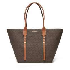 Torebka MICHAEL Michael Kors. Brązowe torebki do ręki damskie MICHAEL Michael Kors, bez wzorów, bez dodatków. Za 829.99 zł.