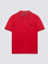 Koszulka męska polo bordowa Polian 604. Czerwone koszulki polo męskie Big Star, l, z aplikacjami, z bawełny, eleganckie, bez ramiączek. Za 139.99 zł.