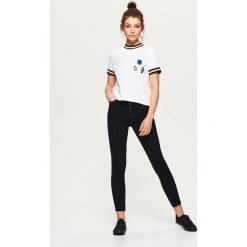Spodnie high waist skinny - Czarny. Spodnie materiałowe damskie marki Cropp. Za 79.99 zł.