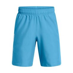Szorty chłopięce Under Armour Tech Woven Wordmark Short Blue. Niebieskie szorty dla chłopców Under Armour, na lato, bez wzorów, z materiału. Za 190.99 zł.