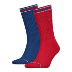 Skarpetki sportowe męskie Tommy Hilfiger 39-42 z bawełny. Czerwone skarpety męskie ZEAGLE, bez wzorów, z bawełny. Za 147.99 zł.