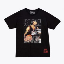 Koszulka Philadelphia 76ers NBA Slam Allen Iverson. Czarne koszulki sportowe męskie Mitchell & Ness, l, bez wzorów, bez kołnierzyka, bez ramiączek, do koszykówki. Za 215.00 zł.