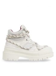 Tommy Jeans Trapery Tjw Hybrid Boot EN0EN02338 Biały. Białe śniegowce i trapery damskie Tommy Jeans, z jeansu. Za 639.99 zł.