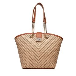 Torebka Valentino. Brązowe torebki do ręki damskie Valentino, bez wzorów, klasyczne, bez dodatków. Za 519.99 zł.