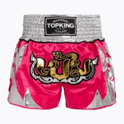Spodenki treningowe Top King Thai Boxing. Czerwone krótkie spodenki sportowe męskie TOP KING, s, bez wzorów, z materiału, na fitness i siłownię. Za 209.99 zł.