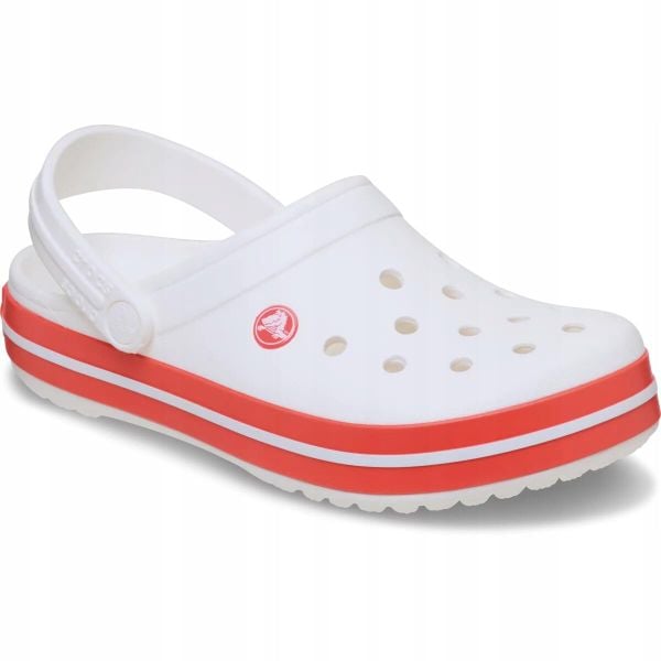 Chodaki Klapki Unisex Rocband 11016 Clog 39-40. Białe klapki męskie Crocs, z materiału. Za 289.99 zł.