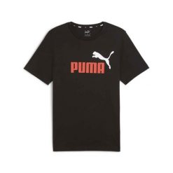 T-Shirt Puma Ess+ 2 Z Logo Tee Dorosłych. Czarne koszulki sportowe męskie Puma, m, bez wzorów, sportowe, bez kołnierzyka. Za 107.84 zł.