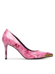 Versace Jeans Couture Szpilki 80VA3S50 ZS366 499 Różowy. Czerwone szpilki damskie Versace Jeans Couture, bez wzorów, z jeansu, bez obcasa, bez zapięcia. Za 989.99 zł.