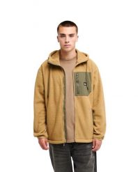 Bluza z kapturem dla Mężczyzn CLEAN COAST HOOD Beżowy. Brązowe bluzy męskie Quiksilver, m, bez wzorów, z materiału, z kapturem. Za 429.99 zł.