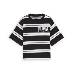 Puma Koszulka Squad Striped 68153801. Czarne t-shirty damskie Puma, bez wzorów, bez kołnierzyka. Za 79.99 zł.