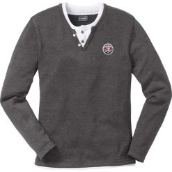 Sweter Regular Fit bonprix antracytowy melanż. Swetry przez głowę męskie marki bonprix. Za 44.99 zł.