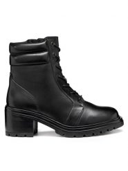 Geox Trzewiki D Damiana D56QCC 043TU C9999 Czarny. Czarne botki damskie Geox, ze skóry, bez obcasa, na słupku, bez zapięcia. Za 509.99 zł.