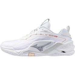 Adidasy Mizuno Wave Stealth, Kobiety. Białe obuwie sportowe damskie Mizuno, bez wzorów, do piłki ręcznej, mizuno wave. W wyprzedaży za 561.20 zł.