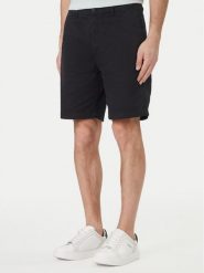 Calvin Klein Jeans Szorty materiałowe LV04RF617G Czarny Regular Fit. Czarne szorty męskie Calvin Klein Jeans, m, bez wzorów, z bawełny. Za 329.99 zł.