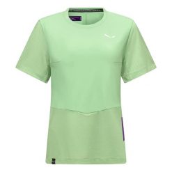 T-shirt damski Salewa Pedroc Dry'Ton. Zielone t-shirty damskie Salewa, l, bez wzorów, bez kołnierzyka. Za 259.99 zł.