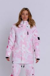 Kurtka narciarska/snowboardowa Yeh Girl - Katie Ormerod Pink Tie Dye Signature. Czerwone kurtki damskie OOSC, s, bez wzorów, z kapturem. Za 1,710.99 zł.