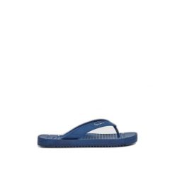 Klapki Pepe Jeans Shore. Niebieskie klapki męskie Pepe Jeans, z gumy. Za 122.45 zł.