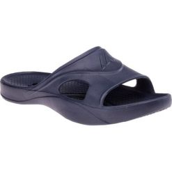 Klapki Ambony M 92800324307 niebieskie. Niebieskie klapki męskie z materiału. Za 71.07 zł.
