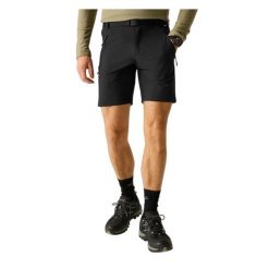 Męskie Spodenki Xert Stretch Shorts. Czarne szorty męskie Regatta, m, bez wzorów, z elastanu. Za 223.99 zł.
