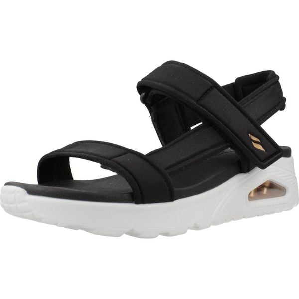 Sandały SKECHERS UNO - SUMMER STAND 2 Czarny. Białe obuwie sportowe damskie Skechers, bez wzorów, z tkaniny, bez obcasa, bez zapięcia. Za 279.99 zł.