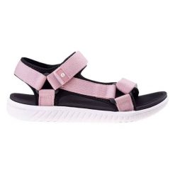 Sandały damskie Hi-Tec Apodis Wo's - różowe, Rozmiar buta 39. Czerwone sandały damskie Hi-tec, bez wzorów, bez obcasa, bez zapięcia. Za 69.99 zł.