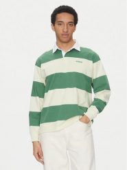 Vans Polo Ward Stripe VN000KU8 Zielony Regular Fit. Zielone koszulki polo męskie Vans, m, bez wzorów, z bawełny, bez ramiączek. Za 189.99 zł.
