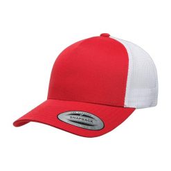 Retro 5 Panel Two Tone Trucker Cap. Białe czapki i kapelusze damskie FLEXFIT, bez wzorów, retro. Za 51.99 zł.