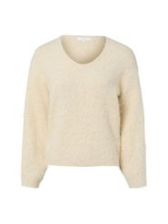 Opus Sweter damski z dzianiny z moherem i alpaką - Plari Kobiety biały jednolity, 38. Białe swetry damskie Opus, bez wzorów, z dzianiny, bez kołnierzyka, bez ramiączek, bez kaptura. Za 449.95 zł.