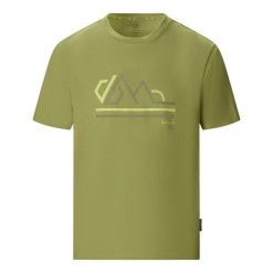 T-shirt Męski Z Górą Movement III. Zielone t-shirty męskie Regatta, l, bez wzorów, z bawełny, bez kołnierzyka. Za 99.99 zł.