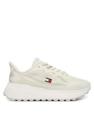 Tommy Jeans Sneakersy Tjw Sporty Knit Runner EN0EN02962 Biały. Białe obuwie sportowe damskie Tommy Jeans, bez wzorów, z jeansu. Za 449.99 zł.