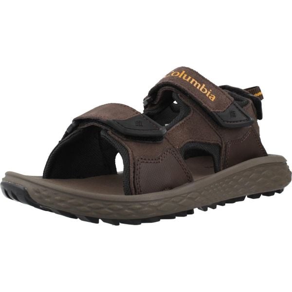 Sandały COLUMBIA KONOS HIKER 3 STRAP Brązowy. Brązowe sandały męskie Columbia, ze skóry, bez zapięcia. Za 268.99 zł.